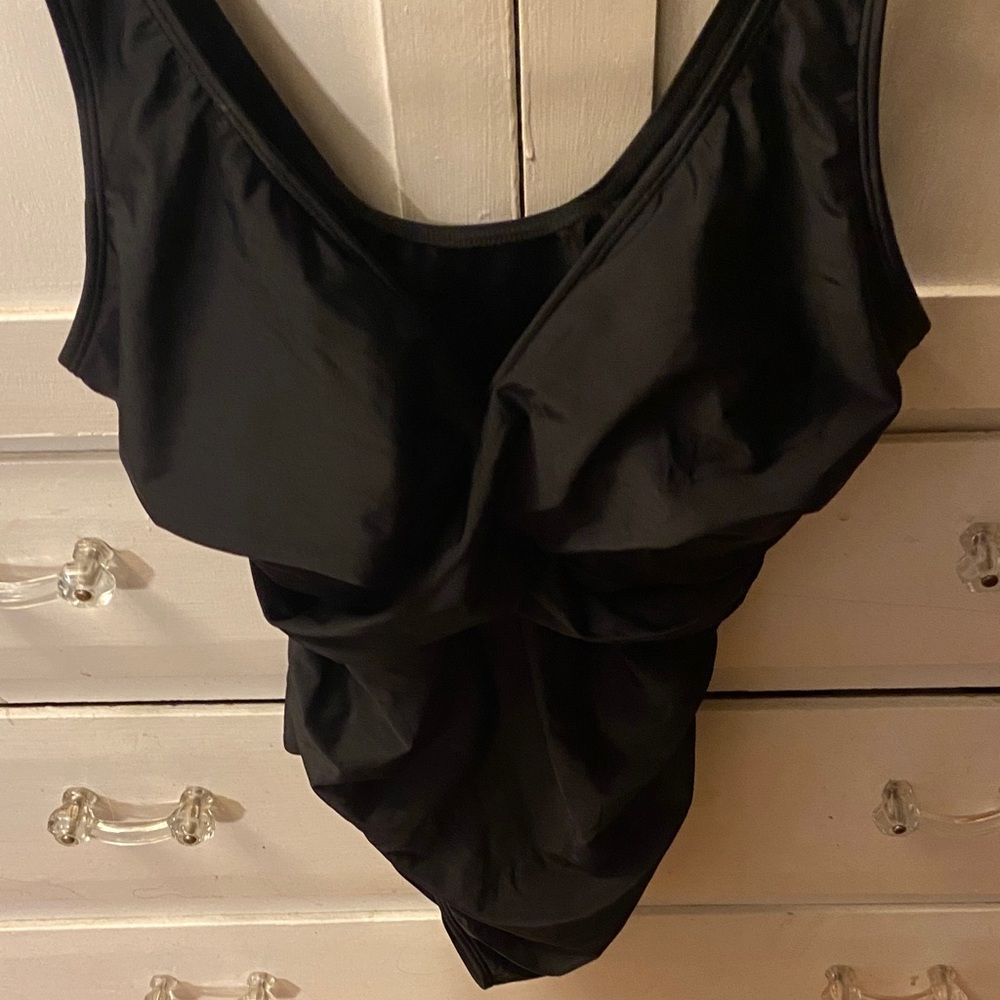 Chic Black One-Piece Swimsuit Maternity Wear